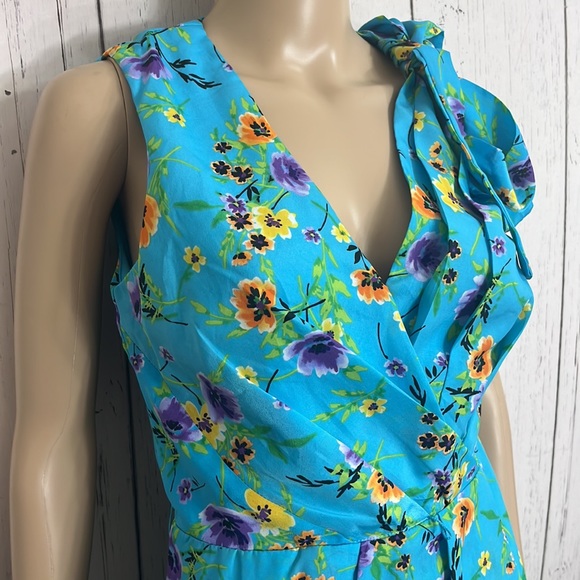 NWT Emma & Michele Floral Print Dress Size 10 Sleeveless - Picture 4 of 11